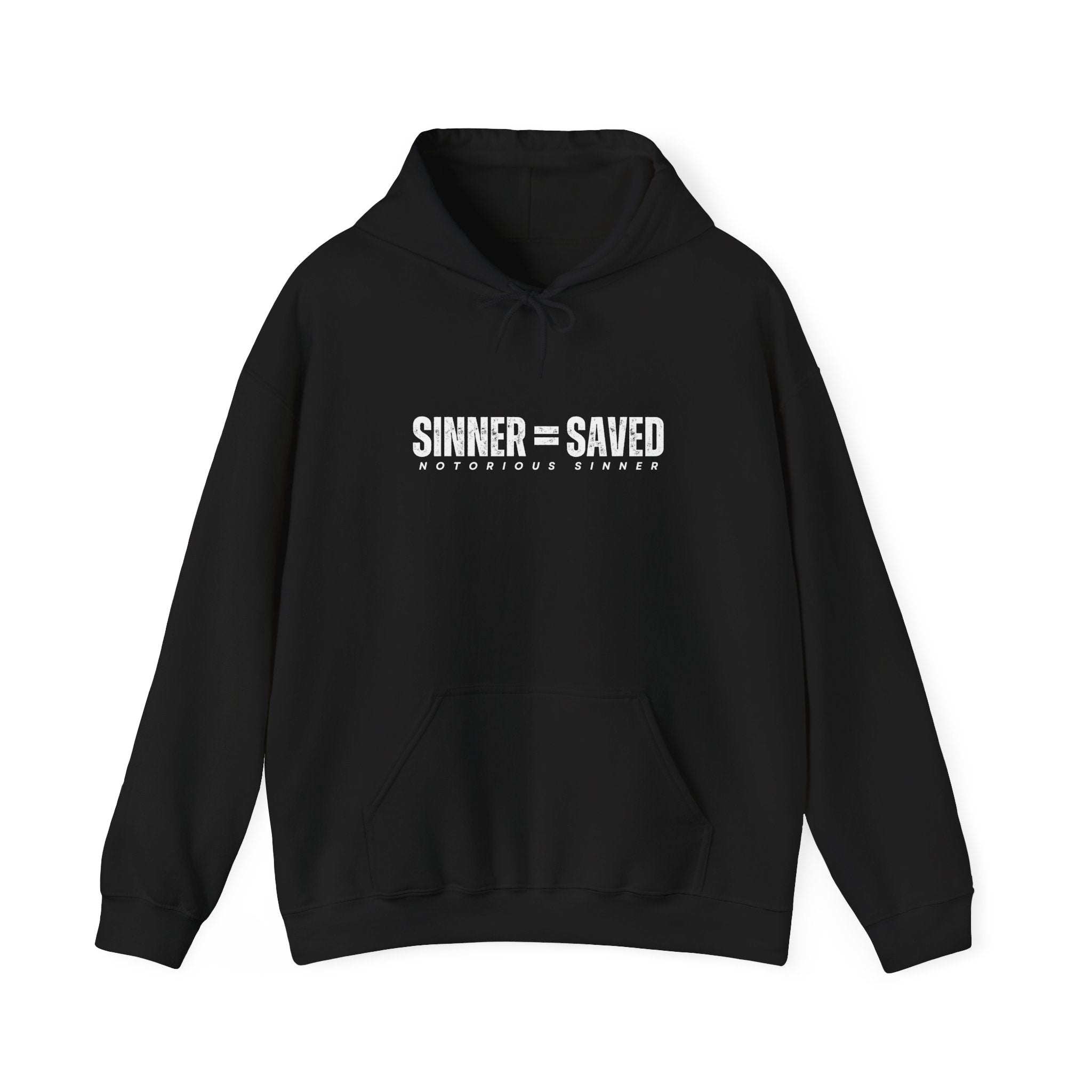 Sinner = Saved Hoodie – Minimal Faith Graphic Pullover