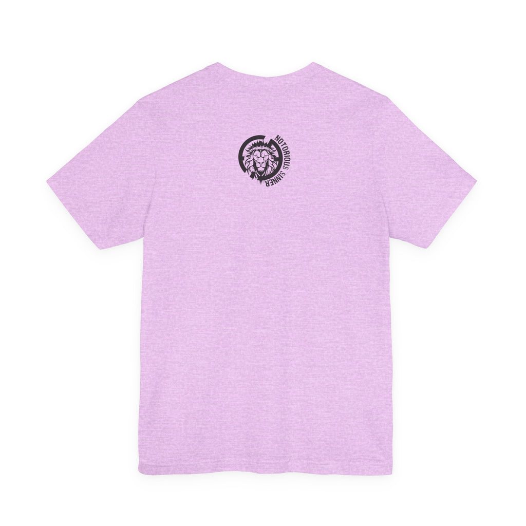 Sinner = Saved T‑Shirt — Notorious Sinner Christian Faith Tee