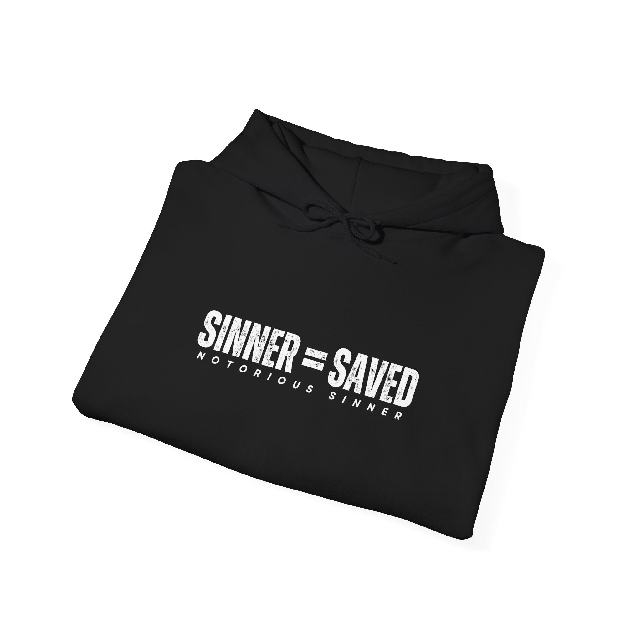Sinner = Saved Hoodie – Minimal Faith Graphic Pullover