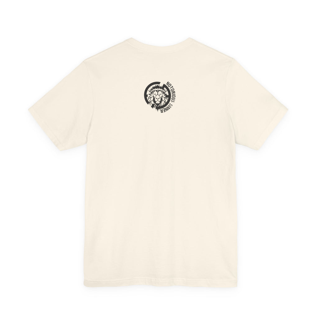 Sinner = Saved T‑Shirt — Notorious Sinner Christian Faith Tee