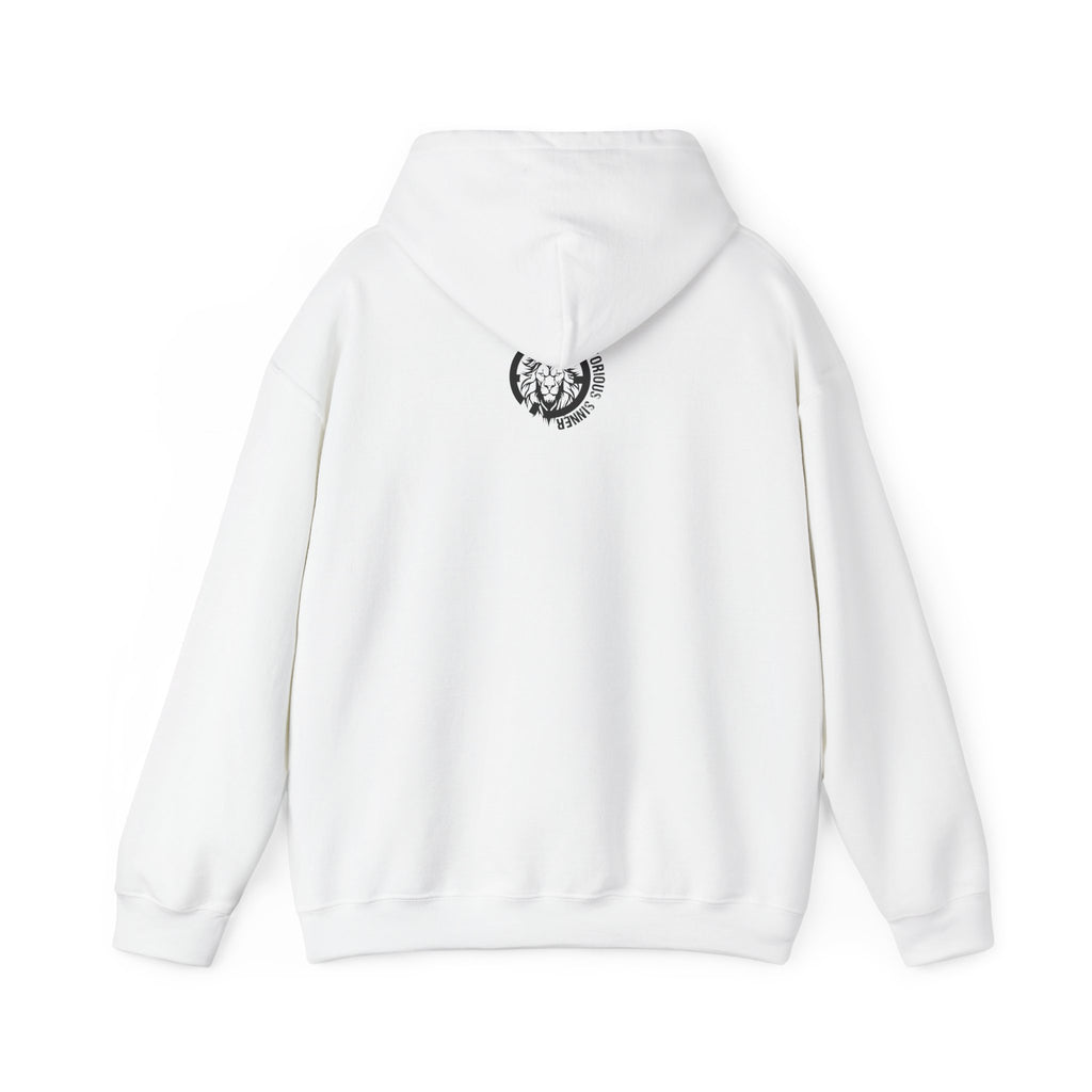 Sinner = Saved Hoodie – Minimal Faith Graphic Pullover