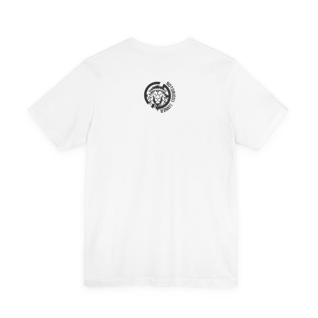 Sinner = Saved T‑Shirt — Notorious Sinner Christian Faith Tee